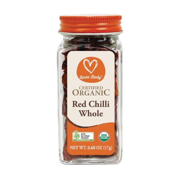 Certified Organic Red Chilli Whole