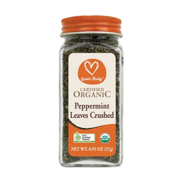 Certified Organic Peppermint Leaves Crushed