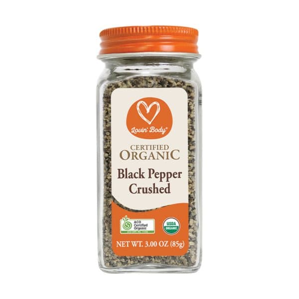 Certified Organic Black Pepper Crushed