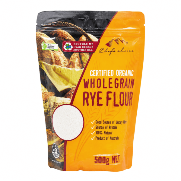 Certified Organic Wholegrain Rye Flour