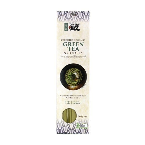 Certified Organic Green Tea Noodles