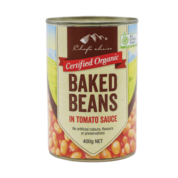 Certified Organic Baked Beans in Tomato Sauce