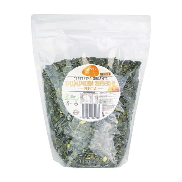 Certified Organic Pumpkin Seeds Pepitas