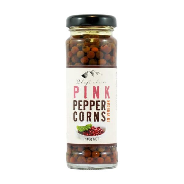 Pink Peppercorns in Vinegar