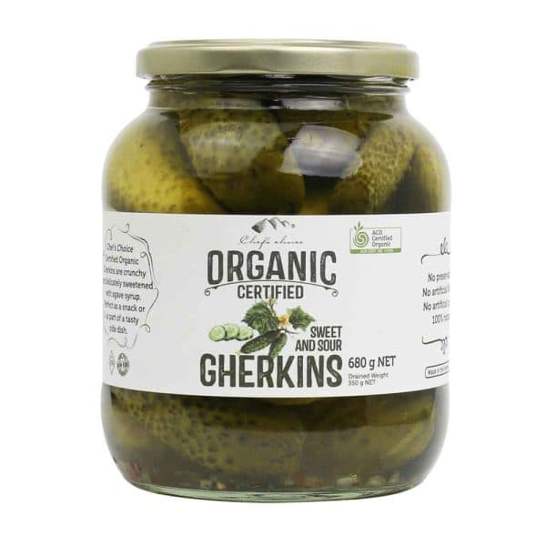 Certified Organic Gherkins