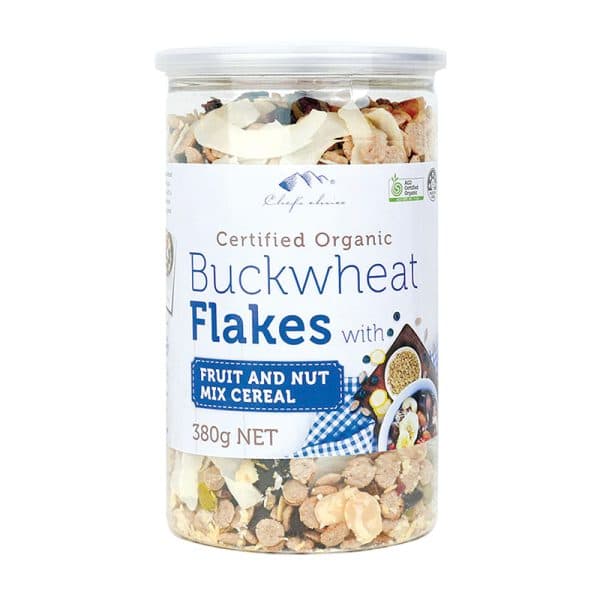 Certified Organic Buckwheat Flakes with Fruits and Nuts