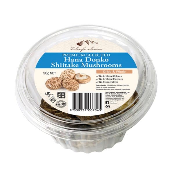 Premium Selected Dried & Whole Hana Donko Shiitake Mushrooms