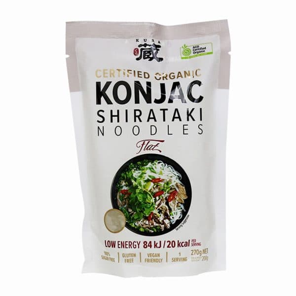 Certified Organic Konjac Shirataki Noodles Flat