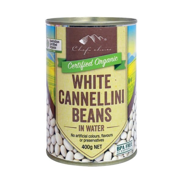 Certified Organic White Cannellini Beans in Water